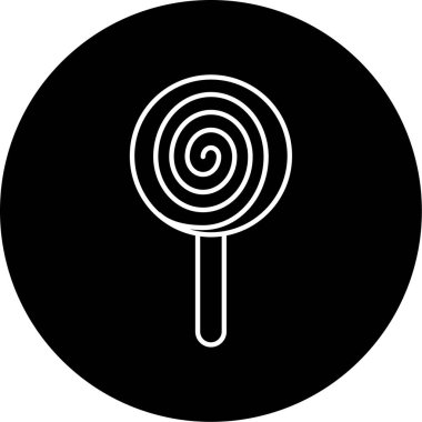 Şeker Vektörü Kabartma Simgesi Tasarımı