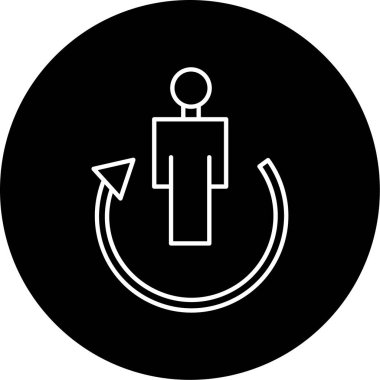 Sanal Tur Vektörü Kabartma Simgesi Tasarımı