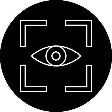 Vision Vector Glyph Simge Tasarımı