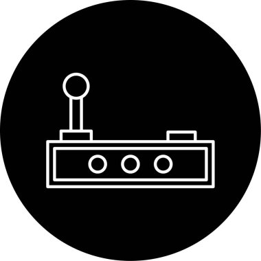 Joystick Vektör Şekil Simgesi Tasarımı