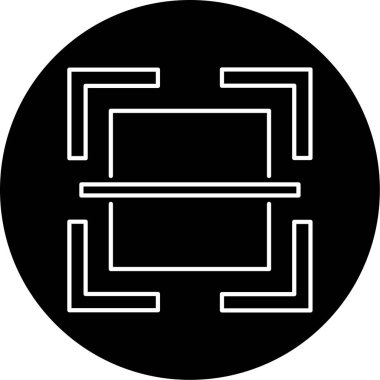 Kod Tarama Vektörü Kabartma Simgesi Tasarımı