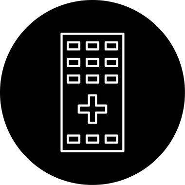 Uzaktan Denetim Vektörü Kabartma Simgesi Tasarımı