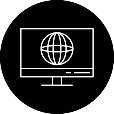 Tarayıcı Vektörü Şekil Simgesi Tasarımı