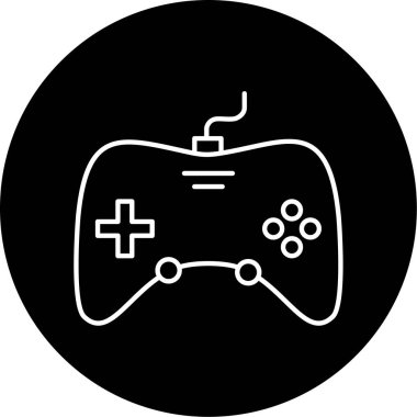 Oyun Pad Vektörü Kabartma Simgesi Tasarımı