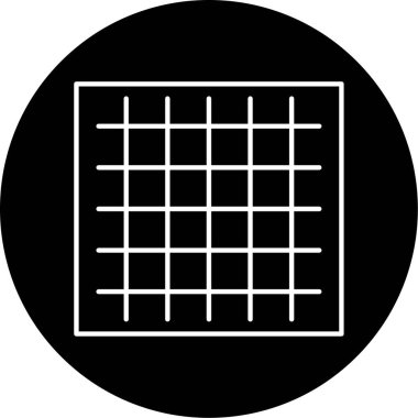  Izgara Vektörü Şekil Simgesi Tasarımı