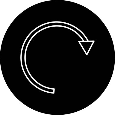 Döndürme Vektörü Kabartma Simgesi Tasarımı