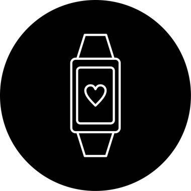 Akıllı Grup Vektörü Glyph Simgesi Tasarımı