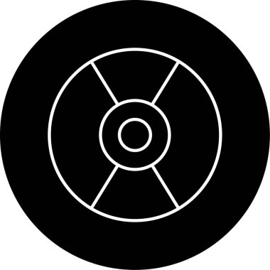 Sıkıştırılmış Disk Vektörü Glyph Simgesi Tasarımı