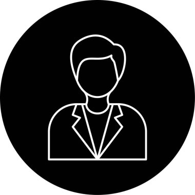 Vektör Kimyacı Ana Hattı Simge Tasarımı