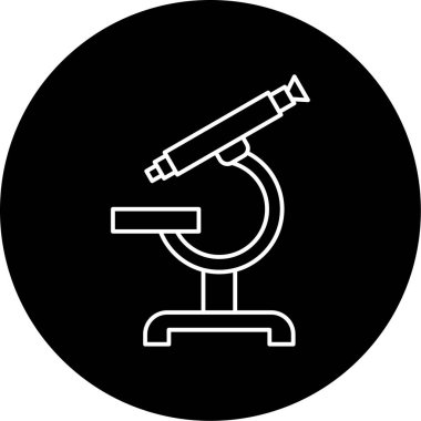 mikroskobun vektör illüstrasyonu