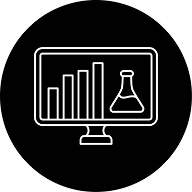 Vektör Kimyasal Raporu Kabartma Simgesi Tasarımı