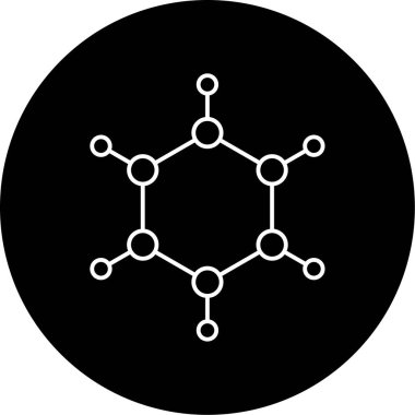 Vektör Polimer Ana Hattı Simge Tasarımı 
