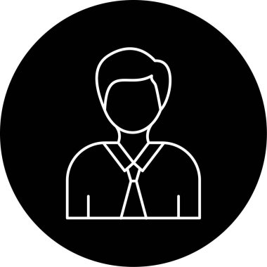 Profesör Vektör Şekil Simgesi Tasarımı