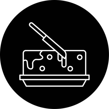 Tereyağı Vektörü Şekil Simgesi Tasarımı