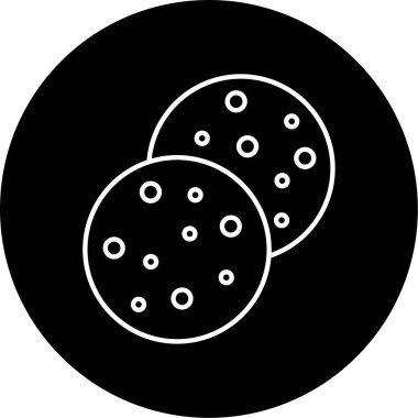 Düz Ekmek Vektörü Kabartma Simgesi Tasarımı