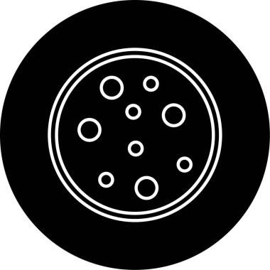 Ream iscuit vektör çizgisi simgesinin gösterimi