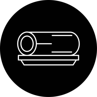 Roll Pasta Vektörü Kabartma Simgesi Tasarımı