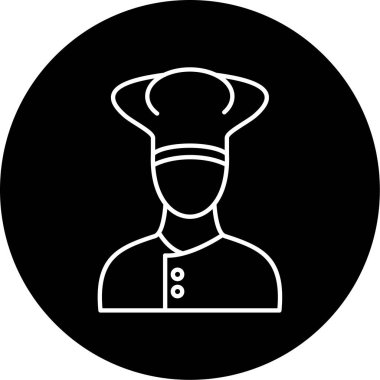 Bir şefin vektör çizimi