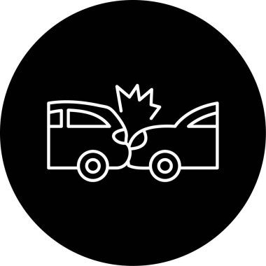 car accident icon vector illustration