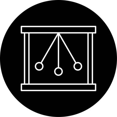 Sarkacı Vektör Kabartma Simgesi Tasarımı 