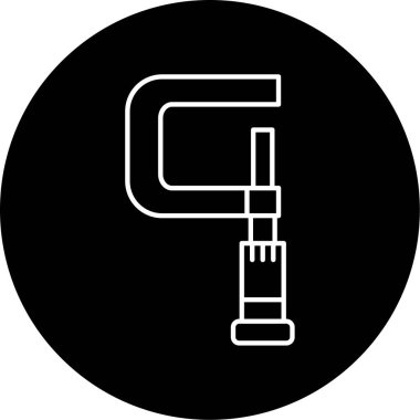 Mikrometre Vektör Şekil Simgesi Tasarımı