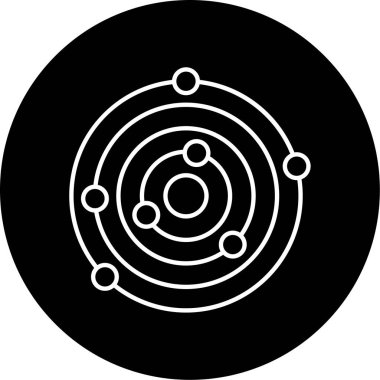 Yörünge Vektörü Şekil Simgesi Tasarımı