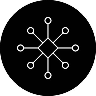 vektör molekül simgesi tasarımı