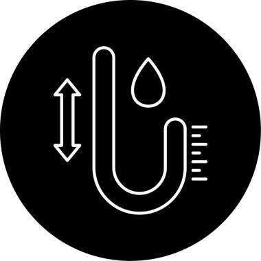  Su Hareketi Vektörü Şekil Simgesi Tasarımı 