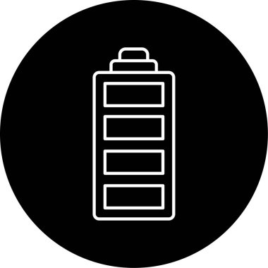 pil simgesi, vektör illüstrasyonu