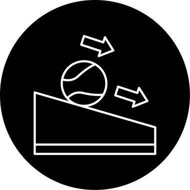 Sürtünme Vektörü Kabartma Simgesi Tasarımı