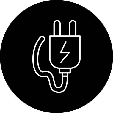 Basit dolgu simgesinin vektör illüstrasyonu