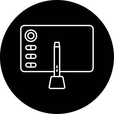 Çizim Tableti simgesinin vektör çizimi