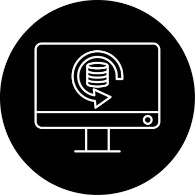 Veri Kurtarma simgesinin vektör çizimi