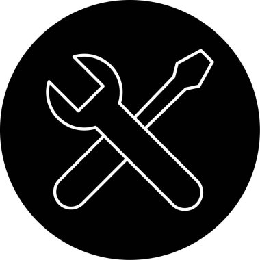 Onarım simgesinin vektör illüstrasyonu