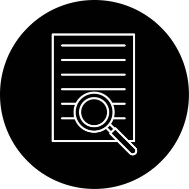 Dosya Arama simgesinin vektör illüstrasyonu