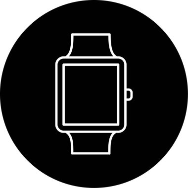 Akıllı Saat Vektör Şekil Simgesi Tasarımı