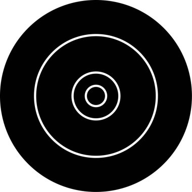 Sıkıştırılmış Disk Vektörü Glyph Simgesi Tasarımı 