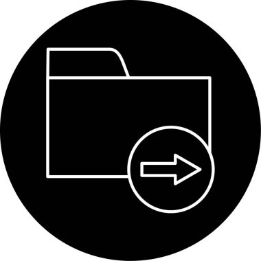 Dizin Vektörü Glyph Simgesi Tasarımı Aktar