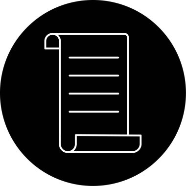 Belge simgesinin vektör illüstrasyonu