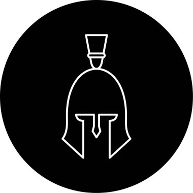 Roman Miğferi Vektör Sembol Tasarımı