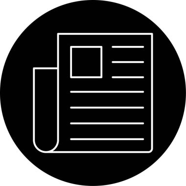 Yayın Vektörü Glyph Simgesi Tasarımı