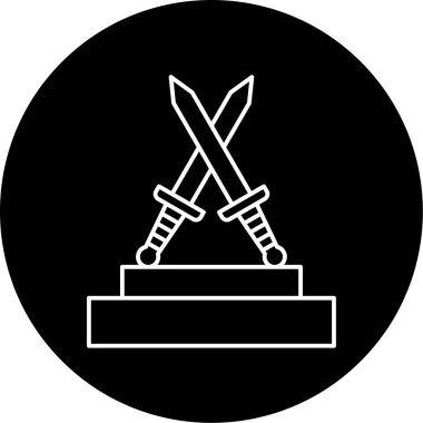 Müze Kılıç Vektörü Sembol Tasarımı