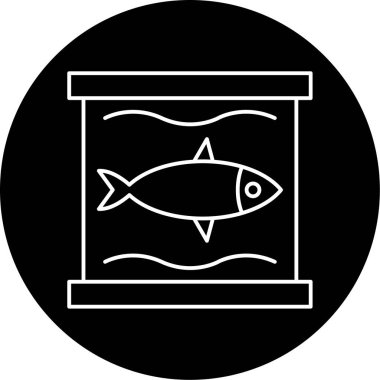 Akvaryum Vektör Sembol Tasarımı