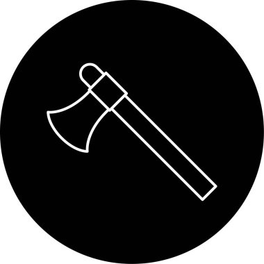 Axe Vektör Kabartma Simgesi Tasarımı