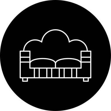 Koltuk simgesinin vektör illüstrasyonu