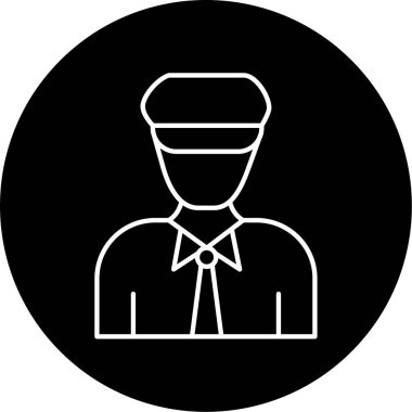 Kaptan simge vektör çizim