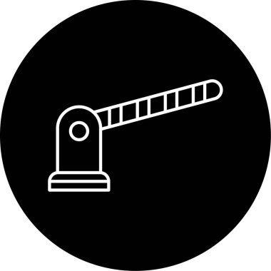 Bariyer Vektör Şekil Simgesi Tasarımı