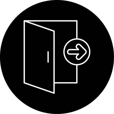 Çıkış simge vektör çizim