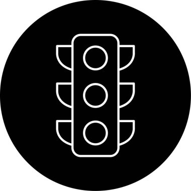 Trafik ışıkları simgesi, vektör çizimi