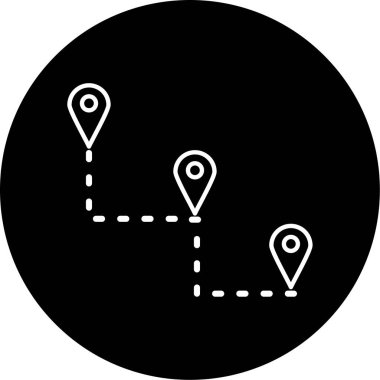 Konum simgesinin vektör illüstrasyonu